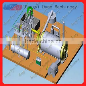 Pyrolysis Oil Plant From Rubber Tyre Plastic High Output thumbnail-1