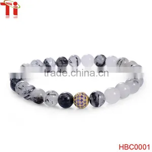 Hot Fashion Tibetan Jewelry Crystal Bead Bangle Balls Chain Bracelets thumbnail-3