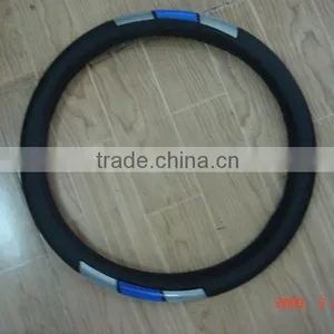 Newest Leather Black Car Steering Wheel Cover Auto Car Steering Wheel Cover thumbnail-1