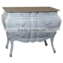 White Painted Commode thumbnail-1