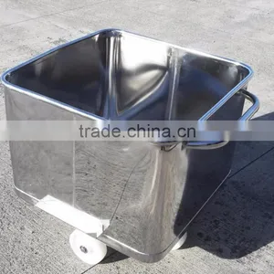 Stainless Steel 200L Square Market Meat Trolley thumbnail-6
