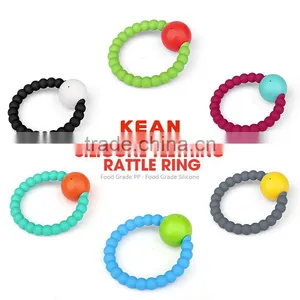 FDA Approved Baby Teethers Rattle Ring Gift Set Cool Baby Gifts thumbnail-2