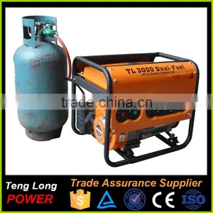 LPG Gasoline Petrol Dual Fuel Powered Portable 168f-1 Generator Lpg for Sale thumbnail-1