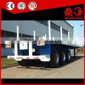 3 Axles 100 Tons Wood Transport Truck Trailer Made in China for Sale thumbnail-6