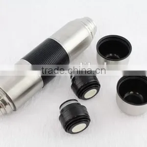 Double Cups Unbreakable Stainless Steel Vacuum Flask Juice Bottle (FSUR) thumbnail-3