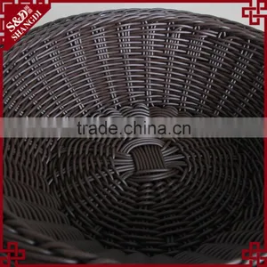 Handweaved Strong Functional Rattan Round Bread Fruit Basket for Supermarket thumbnail-4