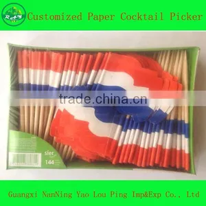 Wooden Party National Flag Toothpicks thumbnail-1