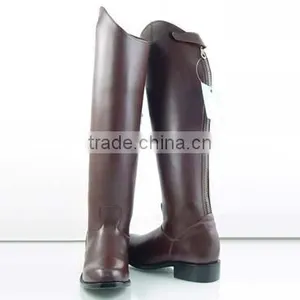 DRESSAGE BOOTS ENGLISH RIDERS JUMPING LEATHER thumbnail-1