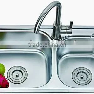 7540 Stainless Steel Double Bowl Kitchen Sink thumbnail-1