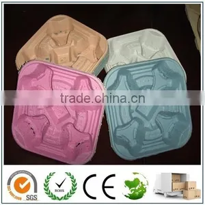 Environmentally Friendly Molded Pulp Cup Carrie/Colorful Cup Carrier thumbnail-1