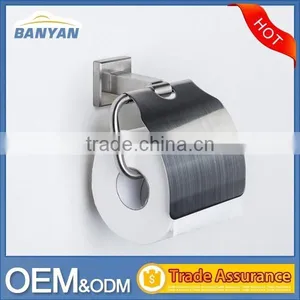 Bathroom Stainless Steel Wall Mounted Tissue Paper Towel Holder thumbnail-3