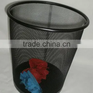 Metal Mesh Round Waste Bin--Small thumbnail-1