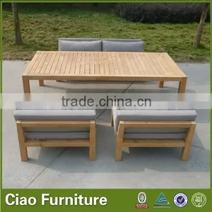 Patio Sofa Teak Wood Sofa Set Outdoor Furniture thumbnail-1