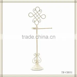 Hot Sale Wrought Iron Cream Color Tissue Holder thumbnail-1