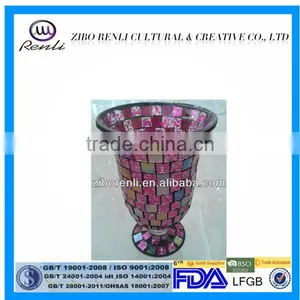 Iridescent Colored Mosaic Holder Unique Modern Home Decorations thumbnail-1