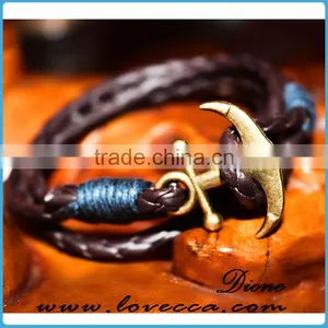 Cheapest Hot Sale 2017 Jewelry Mens Bracelet Anchor Hook Bracelet thumbnail-3