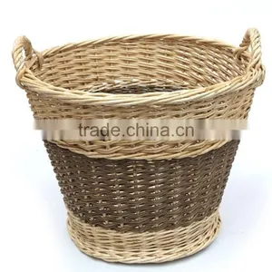 Big Cheapest Wicker Storage Basket With Handle thumbnail-1