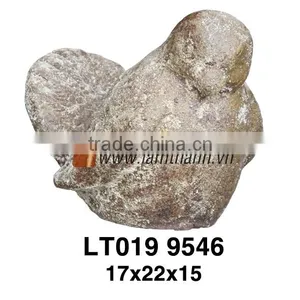 Vietnam Wholesale Ceramic Garden Ornament Ancient Rust Bird Statue thumbnail-1