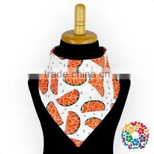 Stylish Pineapple Printing Designs Organic Cotton Fabric Baby Bibs Cotton thumbnail-4