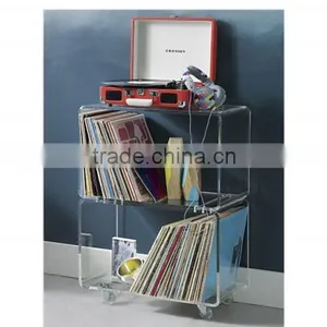 Supplier Acrylic Lucite Juice Bar Cart Serving Trolley thumbnail-4