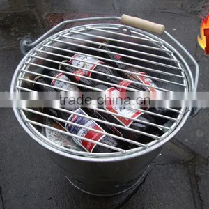 Manufacturing Galvanized Steel Bucket Grill Portable BBQ thumbnail-1