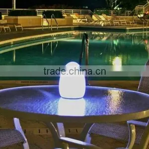 Rechargeable PE Used Colorful Led Table Lamp With 16 Color Change / Waterproof Led Ground Lamp thumbnail-1