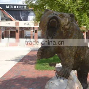 2015 Hot Sale Garden Decor Outdoor Bronze Bear Sculptures thumbnail-3