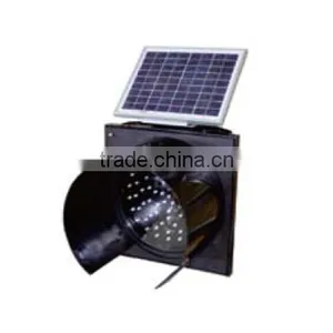 30cm Diameter Solar Powered (Charging) Waterproof IP65 Traffic LED Warning Sign Light MS-3300-010 thumbnail-1
