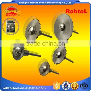 6pcs Set HSS Circular Saw With Mandrel Shank Cut off Wheel Dremel Die Grinder Rotary Tool Cut Pipe Wood Metal thumbnail-2