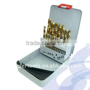 19 Piece High Quality Titanium Coated HSS Split Point Drill Bit Set for Woodworking Tools thumbnail-1