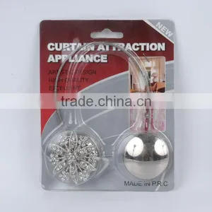 2016 New Design Round Magnetic Curtain Tiebacks With Ornaments / Modern Curtain Tiebacks thumbnail-1