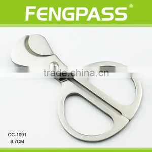 CC-1001 9.7cm 2CR13 Stainless Steel Scissors-Shaped Big Cigar Cutter thumbnail-1