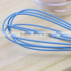 Blue Wire Loops Acrylic Handle Silicone Whisk for Egg thumbnail-4