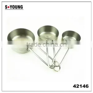 42146 3 Pcs Stainless Steel Nesting Measuring Cups and Spoons Set thumbnail-1