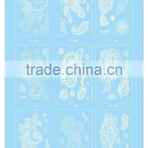 High Quality Body Jewelry White Color Temporary Hand Tattoo Sticker For Men T005-008 thumbnail-2