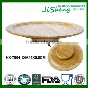 Factory Sales Bamboo Round Lazy Susan Turntable thumbnail-1
