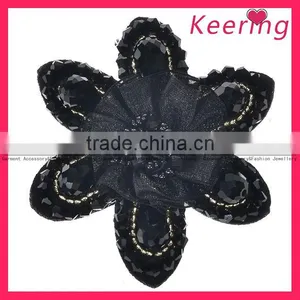 2013 Black Shoe Flower ,garment Applique WPH-1670 thumbnail-1