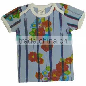 Organic Quality New Design Long and Short Sleeve Baby t Shirts With Eco-friendly Knitted Baby Pants With Kids Matching t Shirt thumbnail-1