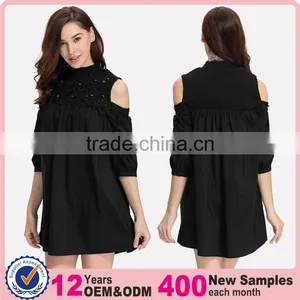 Ladies New Fashion Skirt Dress Pleated Lantern Elegant Skater Dress thumbnail-1