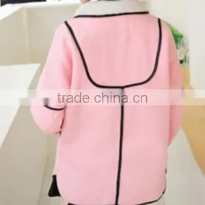 Wholesale Fashion Maternity Clothes Berry&Camel Color Waterfall Maternity Coat thumbnail-4