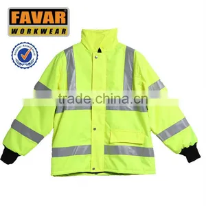 High Visibility Reflective Wadded Jacket thumbnail-1