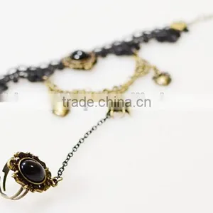 Handmade Lace Spider Bracelets With Ring National Special Jewelry Bracelet Sets Wholesale thumbnail-3