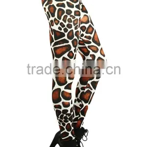 MGOO Custom Made Sublimation Print Leggings For Ladies Sportwear Yoga Leggings High Waist Polyester Spandex thumbnail-4