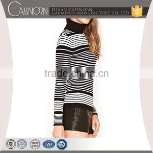 Latest Design Stripes Ladies Sweater thumbnail-1