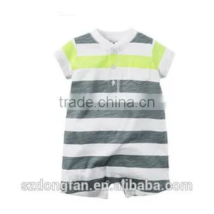 2016 New Fashion Design Carters Babies Costume Stripe Animal Printing Baby Girl Clothes Rompers From Guangzhou OEM Manufaturers thumbnail-2
