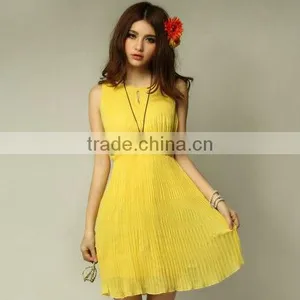Newest Coming Designers Yellow Young Girl Dress thumbnail-1