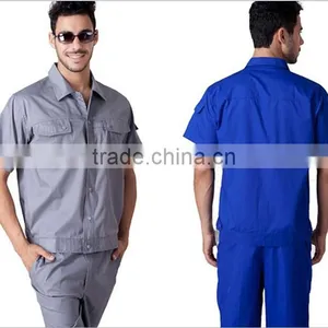 Polyester Cotton Engineering Summer Short Sleeve Work Wear Uniform thumbnail-1