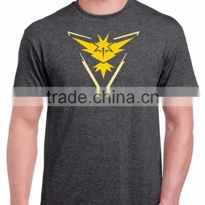 2016 Walson Pokemon Go Team Valor Team Mystic Team Instinct Pokeball Nerd Tshirt, Tee thumbnail-3