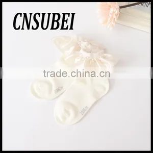 Designer Hot Sell Ribbon Lace Baby Socks thumbnail-6