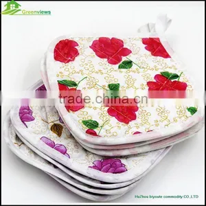 Beautiful Cotton Promotion Decorative Potholder Cheap Pot Holder Printed Oven Mitten Potholder thumbnail-6